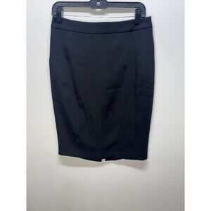 Ted Baker London Women’s  black straight pencil skirt w/ slit in back Sss 2